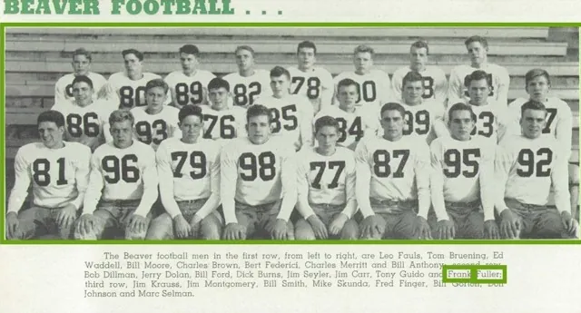 DuBois Beavers football team photograph.