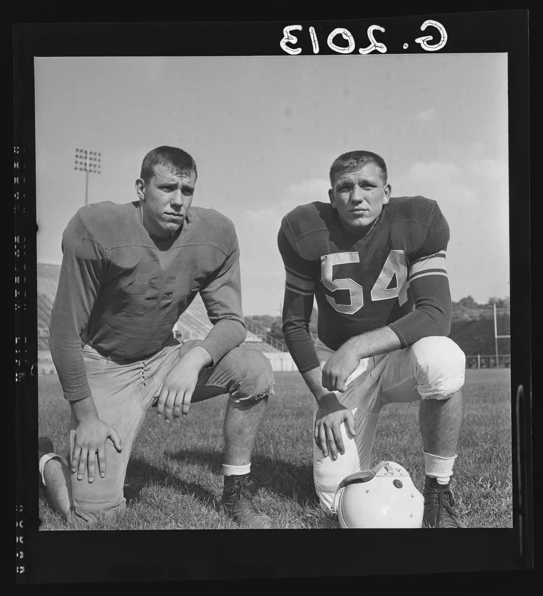 Frank Fuller wearing number 54 in a University of Kentucky archive photograph.